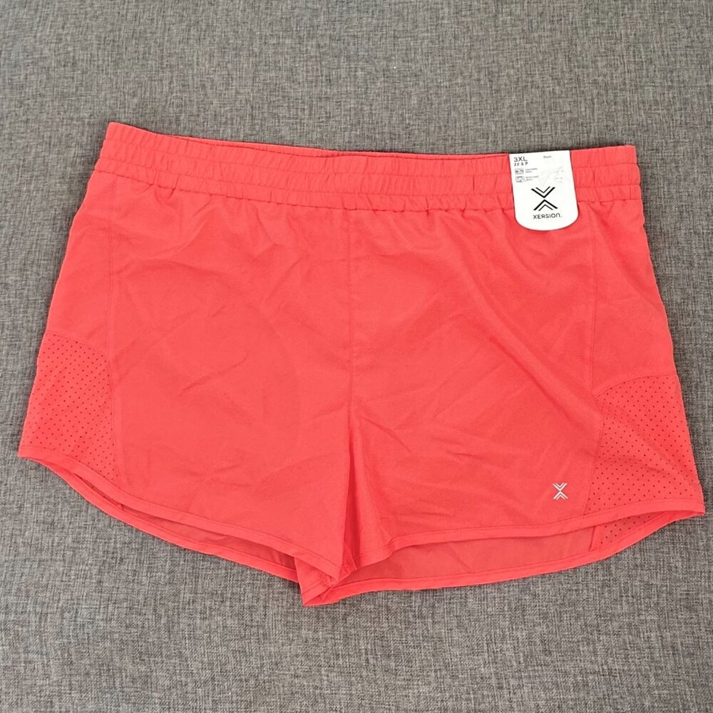 Brand NEW! Xersion Sport Shorts Coral Plus 3XL Quick Dry Adjustable Lined